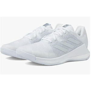 Adidas Women's Crazyflight Sneaker, White/Silver Metallic/White, 14.5